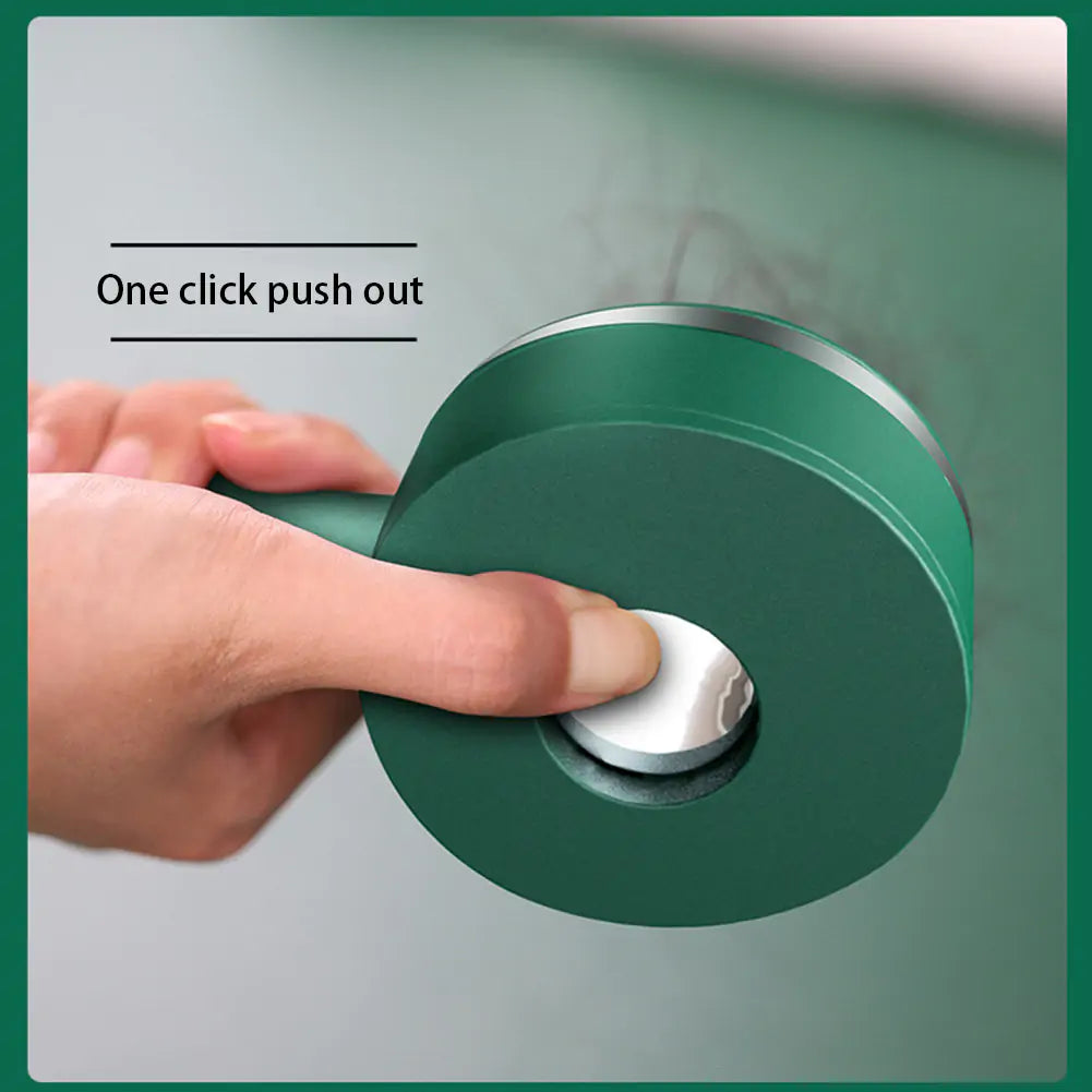 一鍵自清潔細齒毛刷