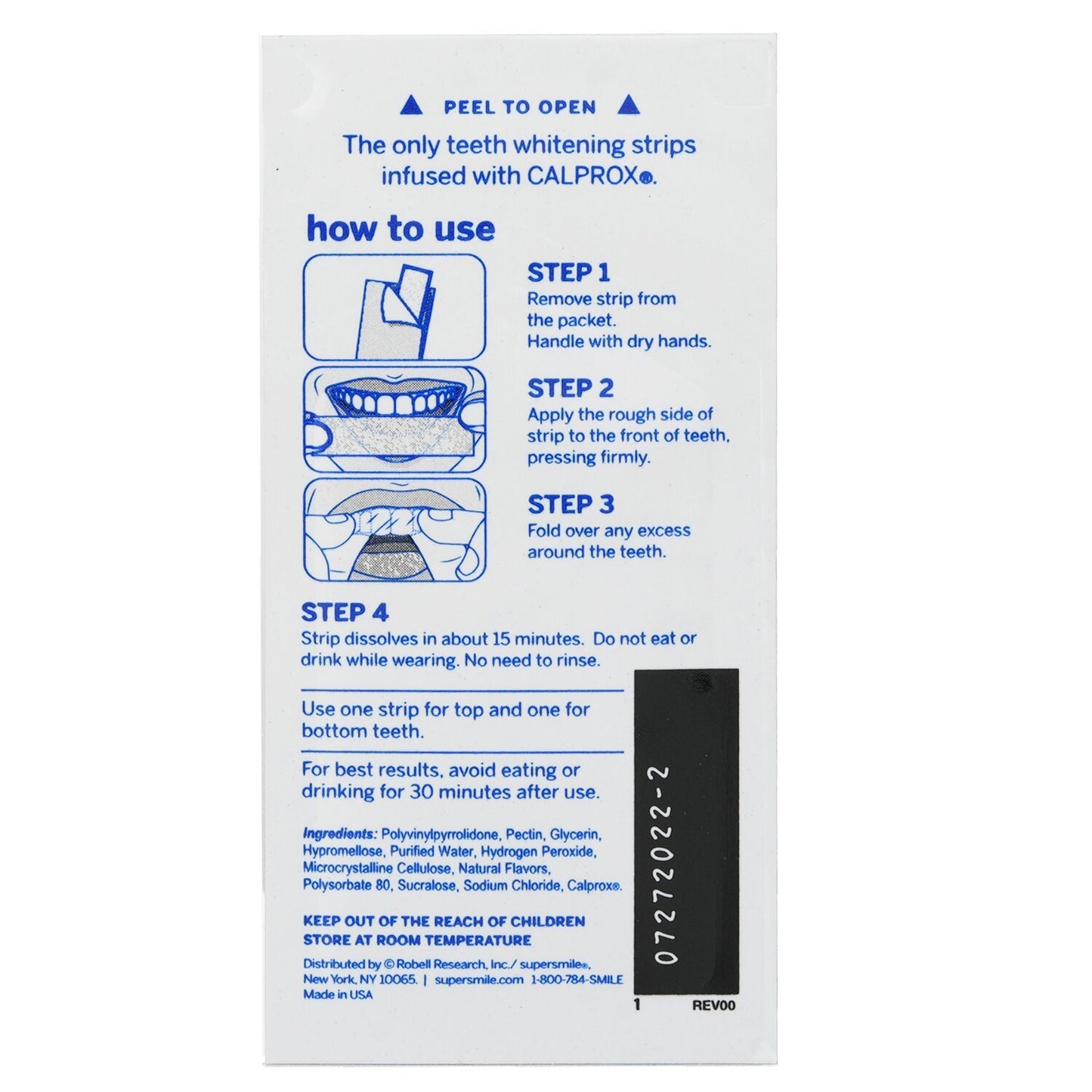 SUPERSMILE - 專業牙齒美白溶解條 005928 14 條