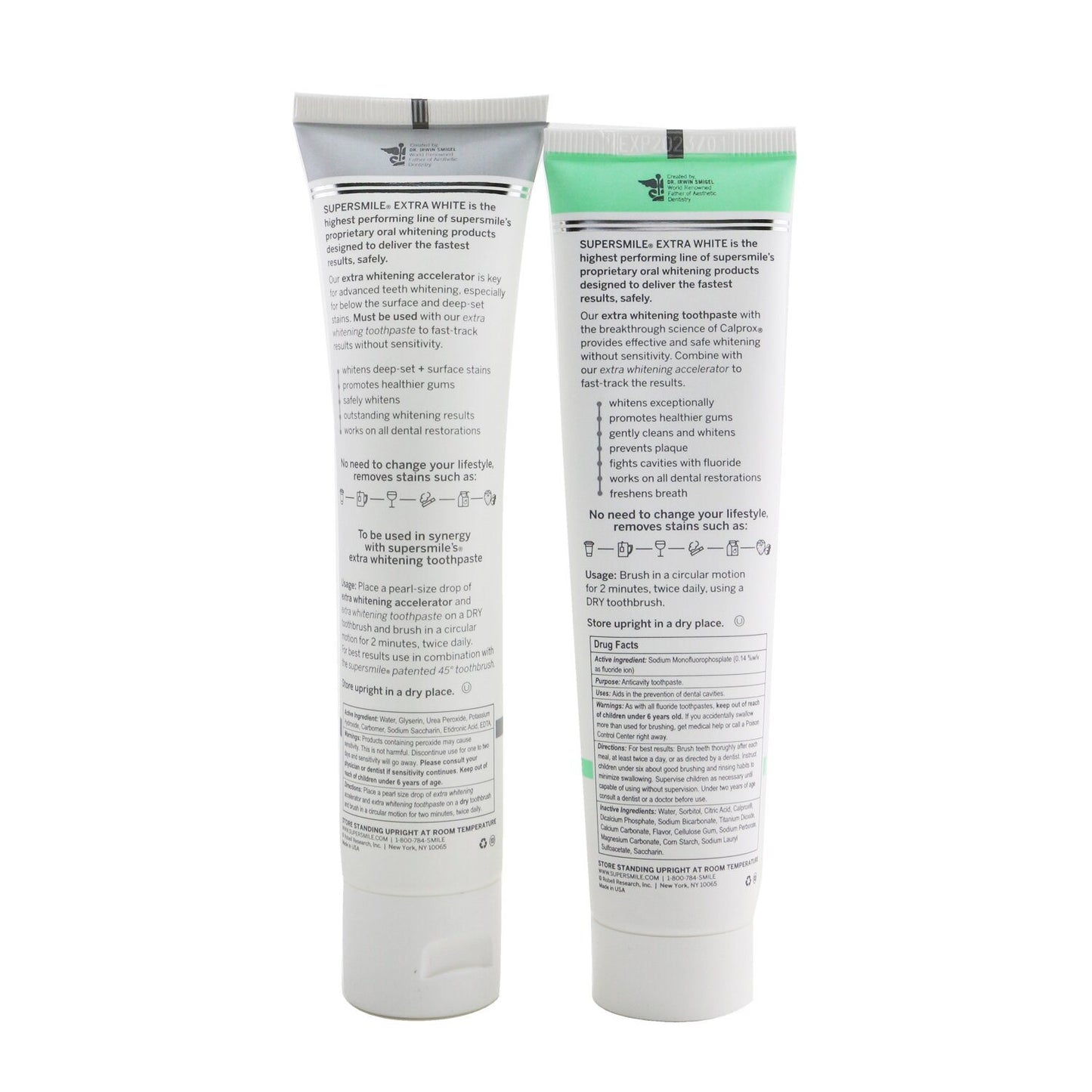 Extra White 專業額外美白系統(豪華旅行)- 三重薄荷:加速劑 70.8g + 牙膏 70.8g